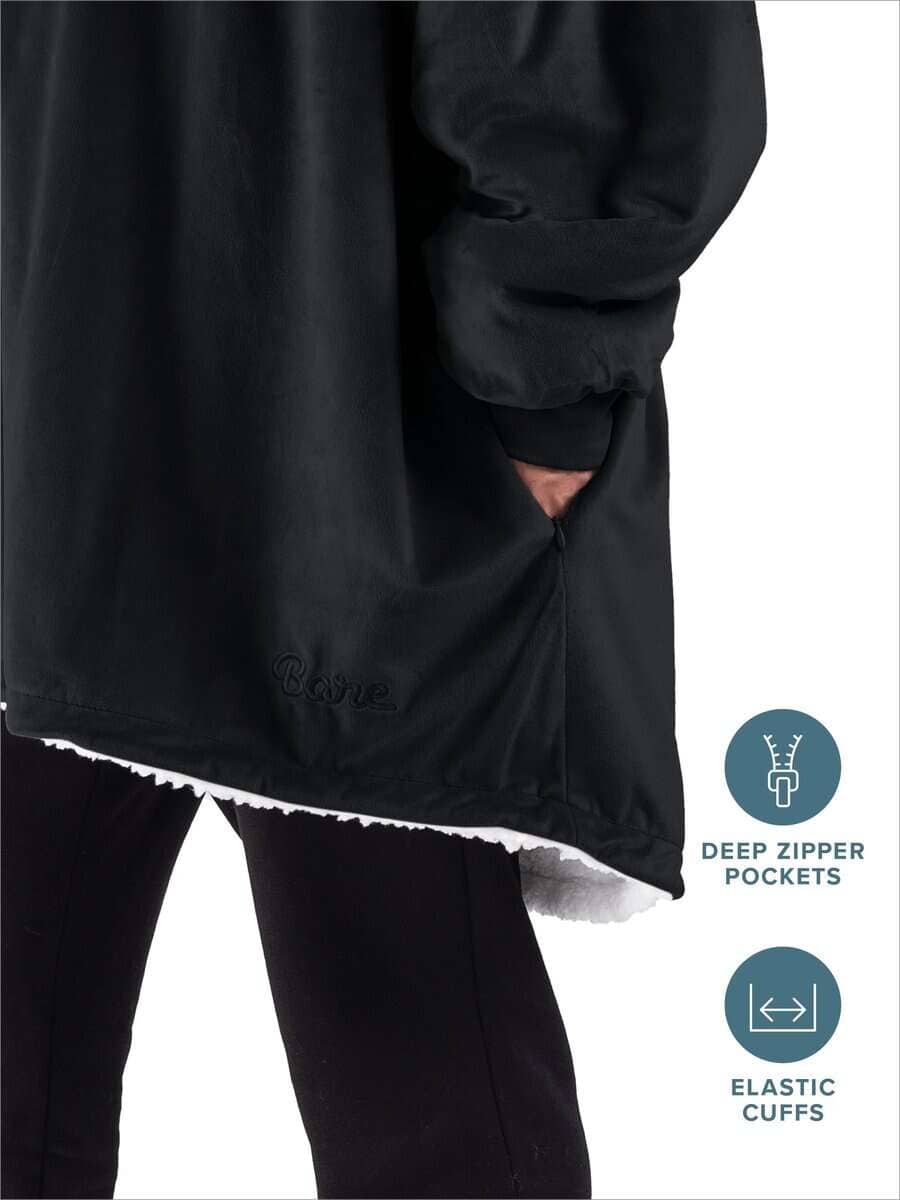 Manta Sherpa Fleece de Bare Home - Manta con Capucha - Imagen 6
