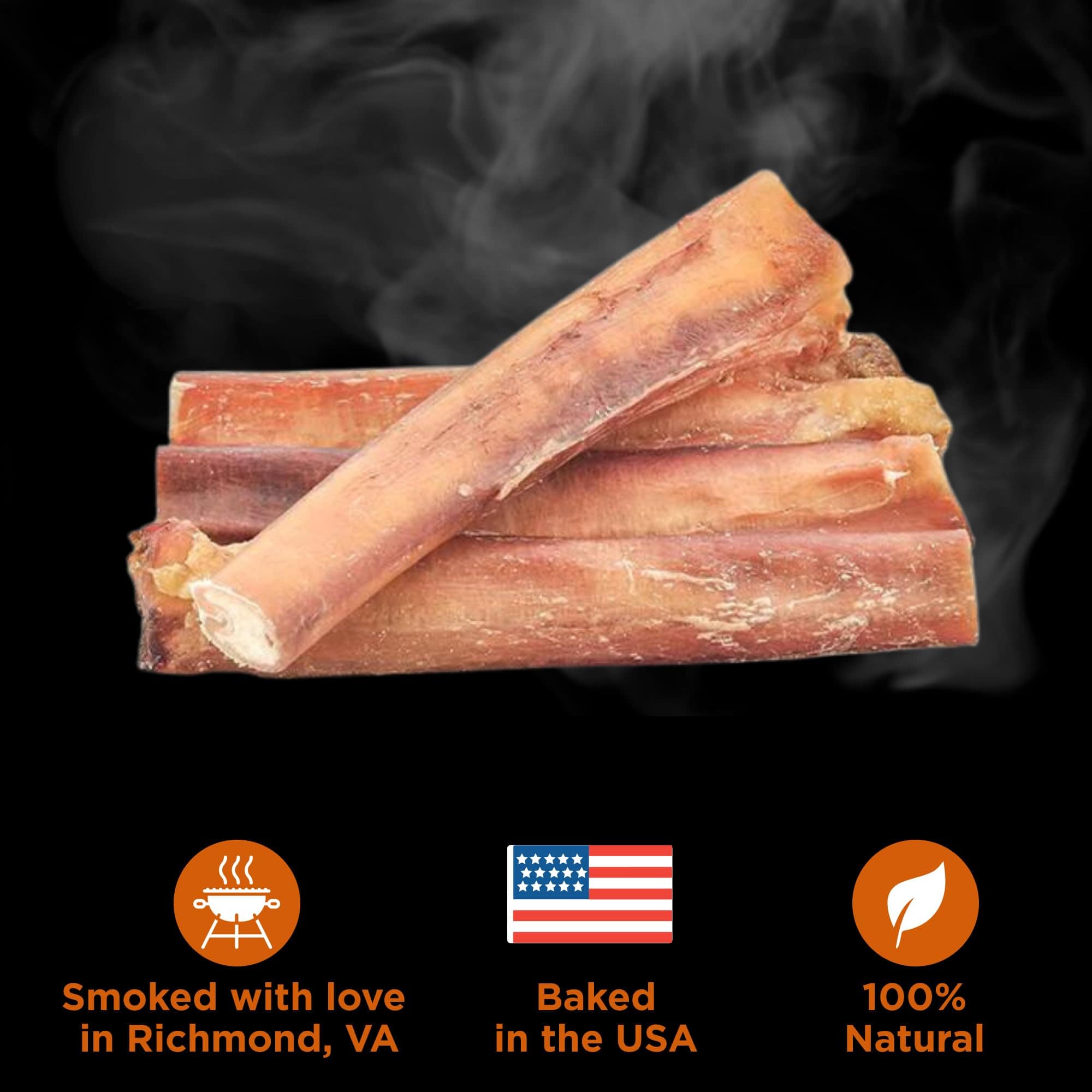 Best Bully Sticks Hickory Smoked 100% Natural Jumbo 6 Inch - Imagen 6
