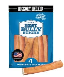 Best Bully Sticks Hickory Smoked 100% Natural Jumbo 6 Inch