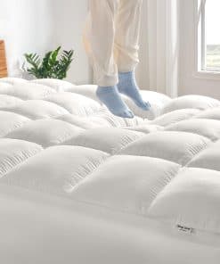 SLEEP ZONE Extra Thick Mattress Topper Twin XL for College