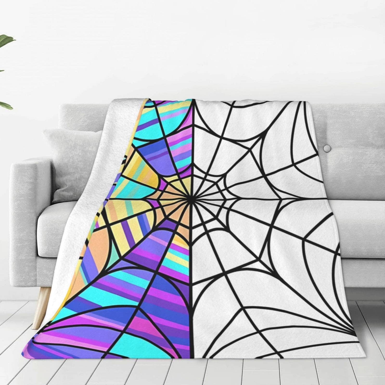 Manta de Lana de Araña de la Película Miércoles Todo el Año - Imagen 3