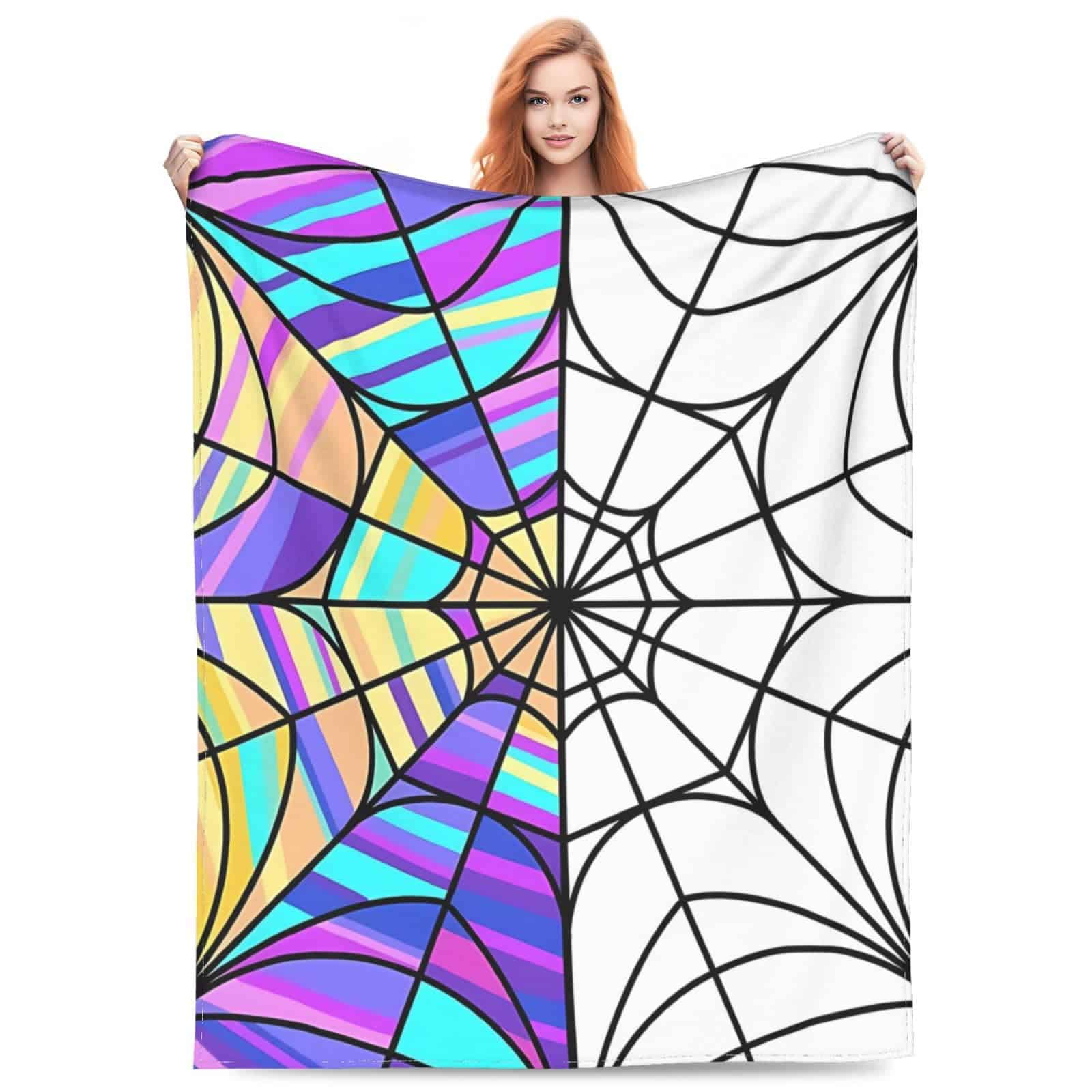 Manta de Lana de Araña de la Película Miércoles Todo el Año