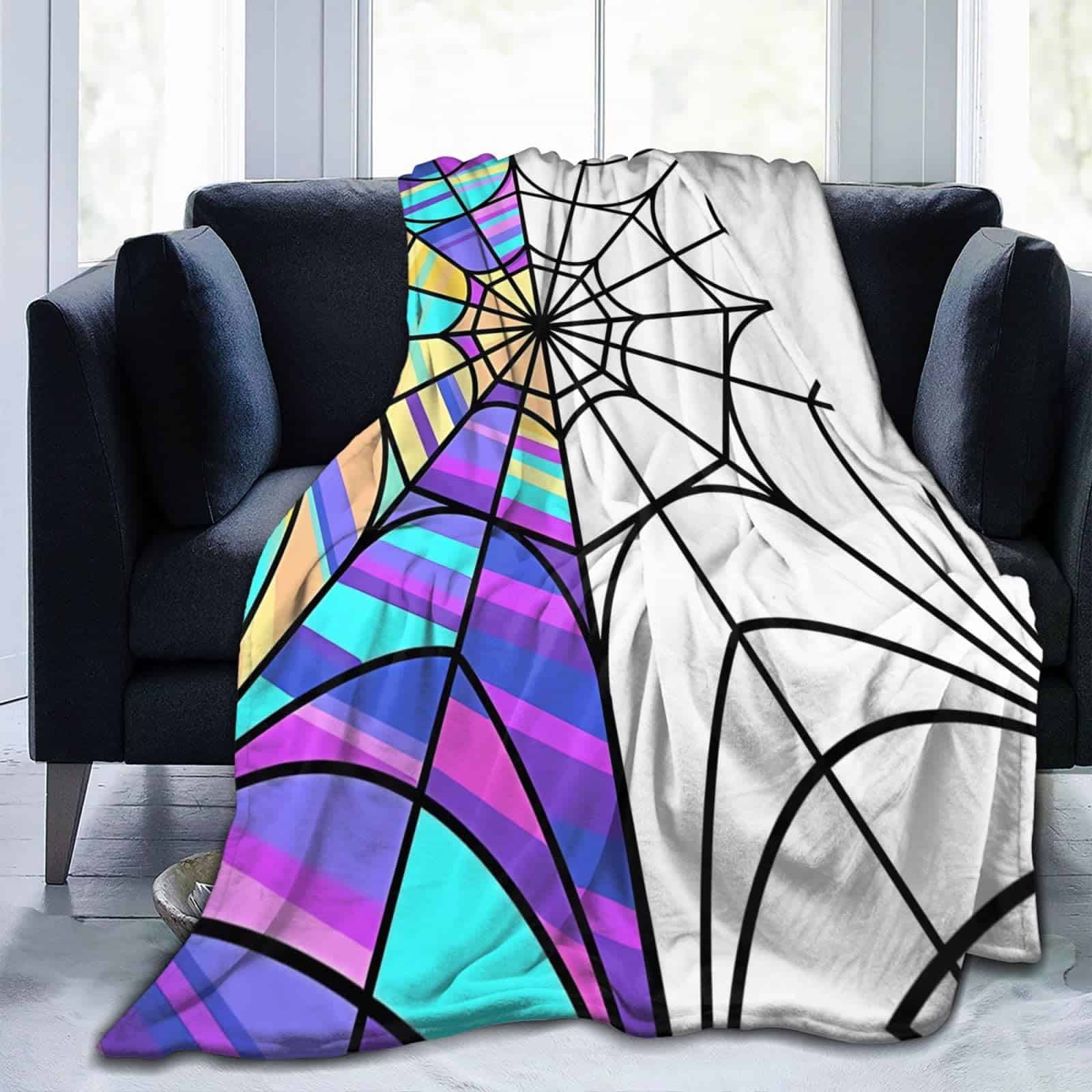 Manta de Lana de Araña de la Película Miércoles Todo el Año - Imagen 5