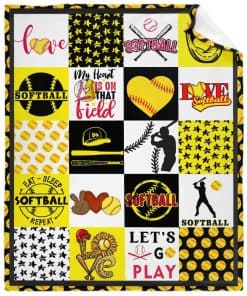 Manta de Softball - 50"x60" para Adolescentes, Cálida y