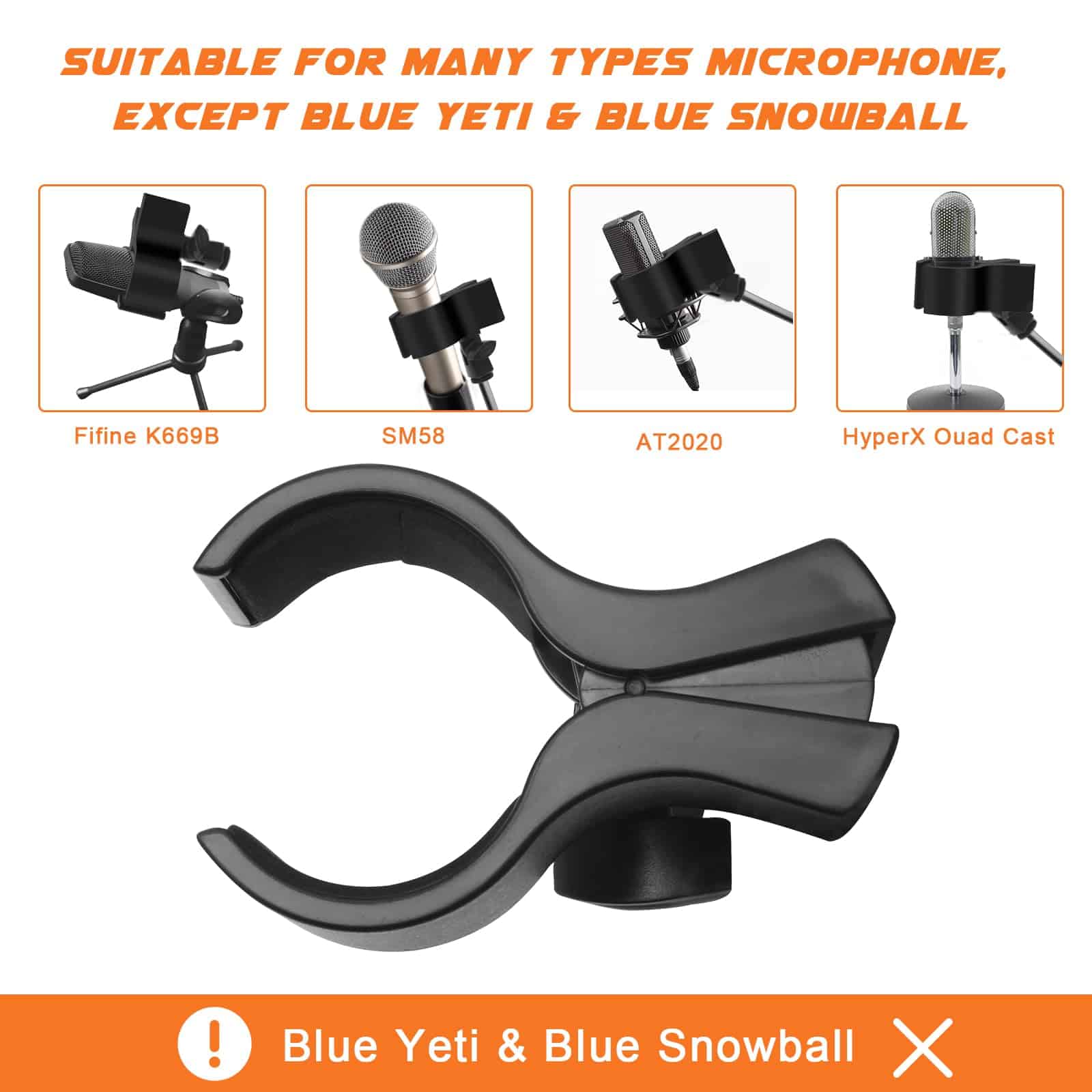 Clip de Microfono Ajustable, 1 Pcs Soporte de Micrófono de - Imagen 6