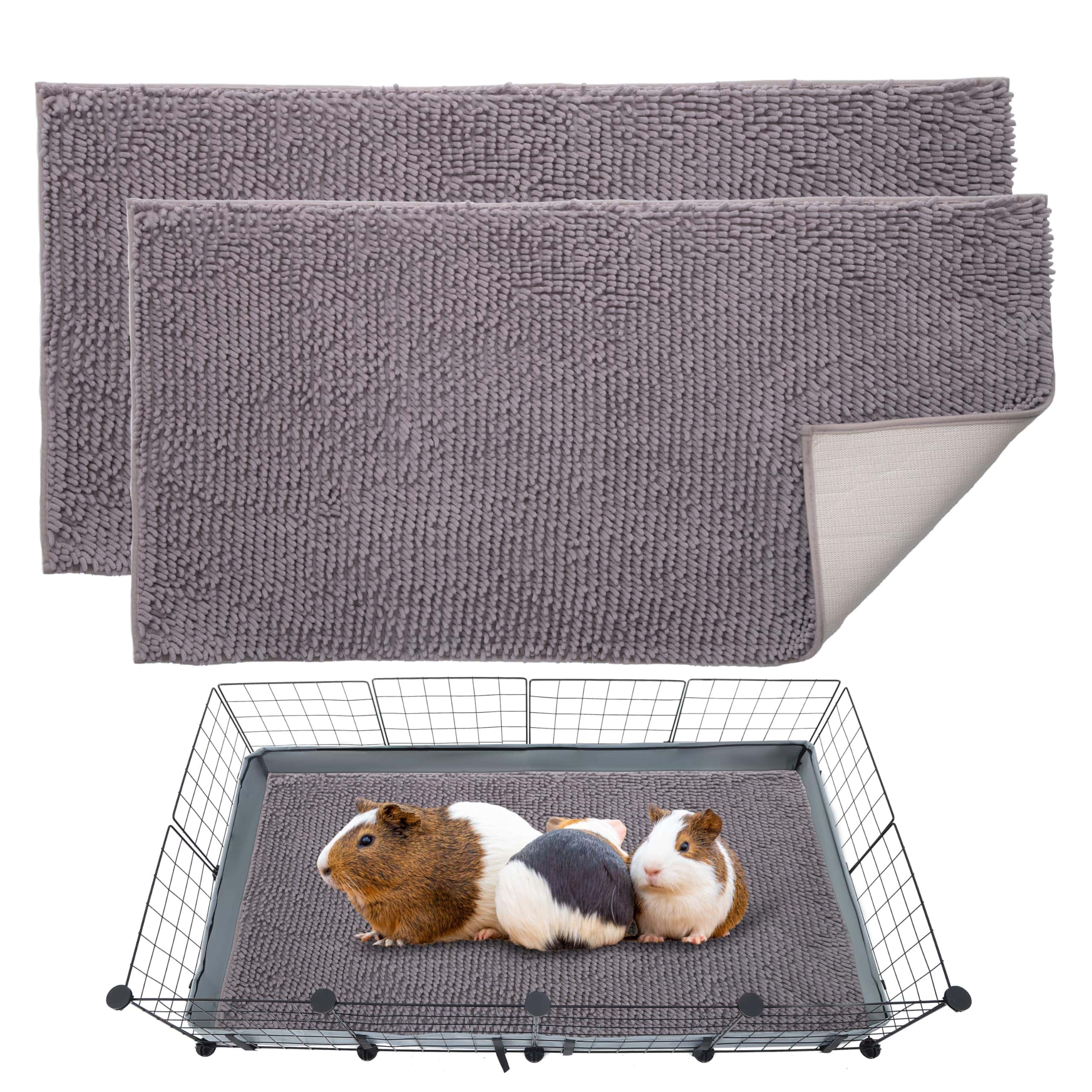 DZWLKJ Guinea Pig Fleece Bedding Cage Liners, 2 Pcs 28" X
