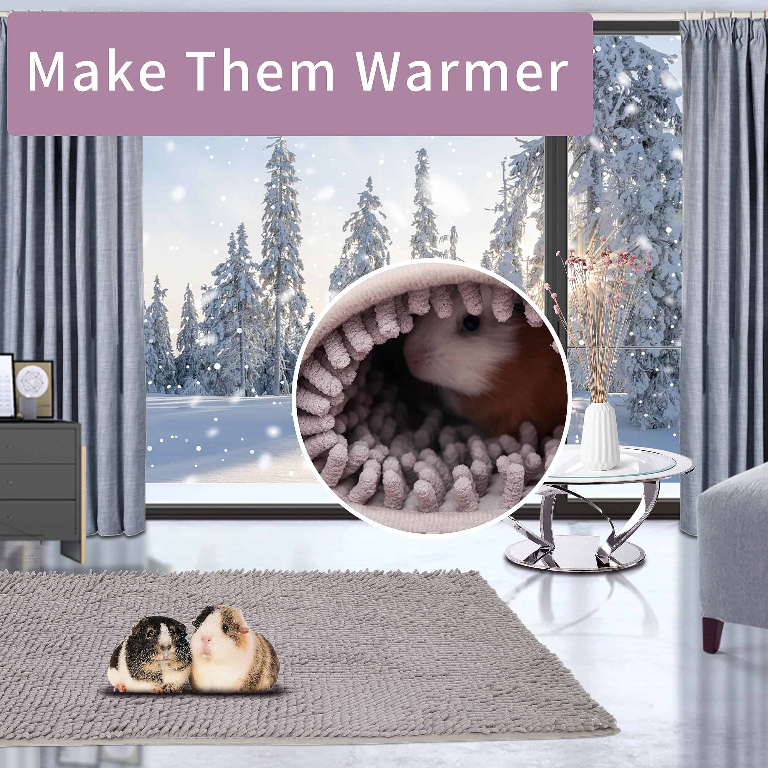 DZWLKJ Guinea Pig Fleece Bedding Cage Liners, 2 Pcs 28" X - Imagen 4