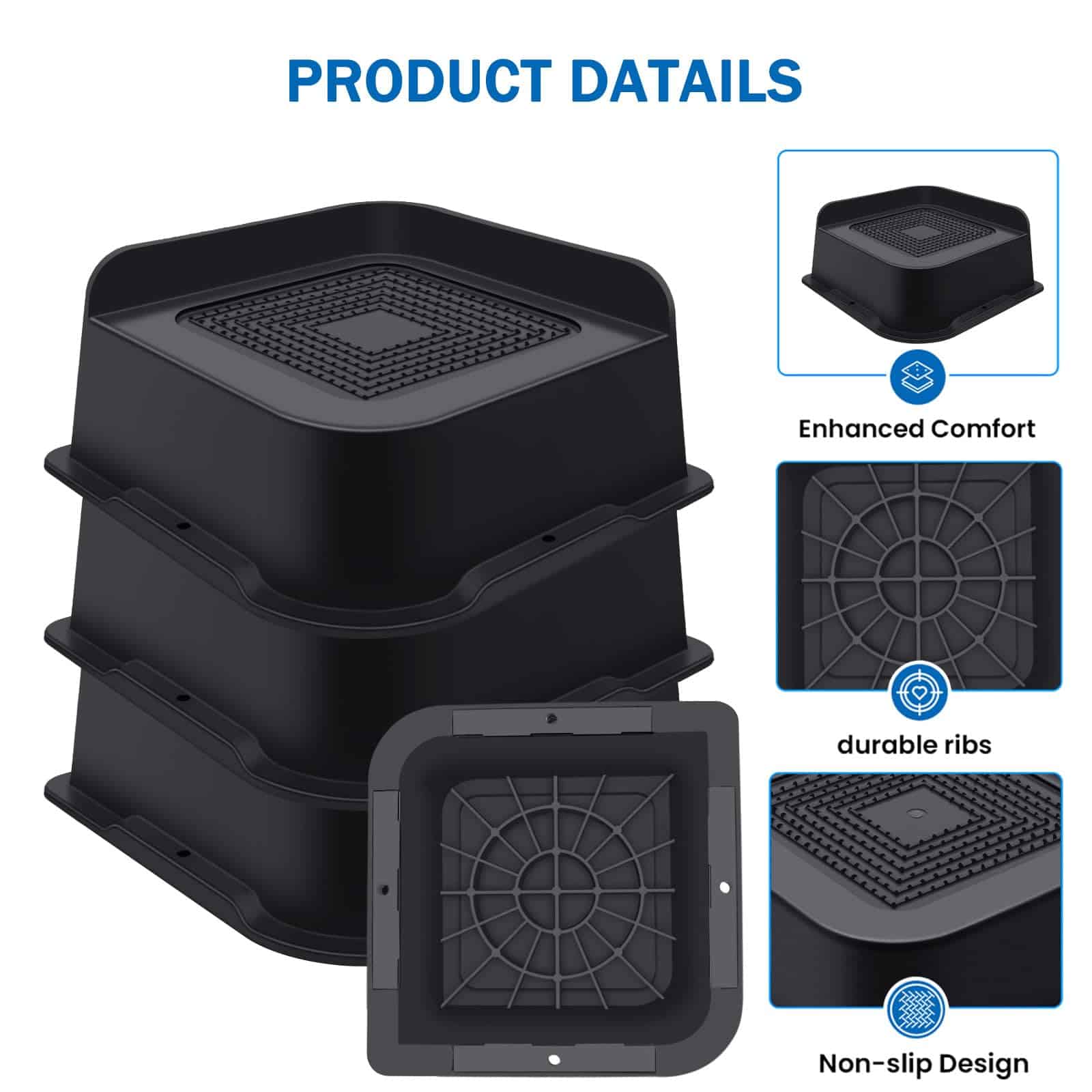 Elevadores de Cama de 2 Pulgadas ANNKUT Heavy Duty, - Imagen 4