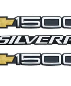 Emblemas de Puerta Bowti Silverado 1500 3D 3 Piezas