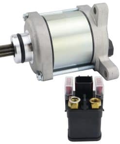 Lifmpfly Chrome Starter con Relé para Motocicleta Honda