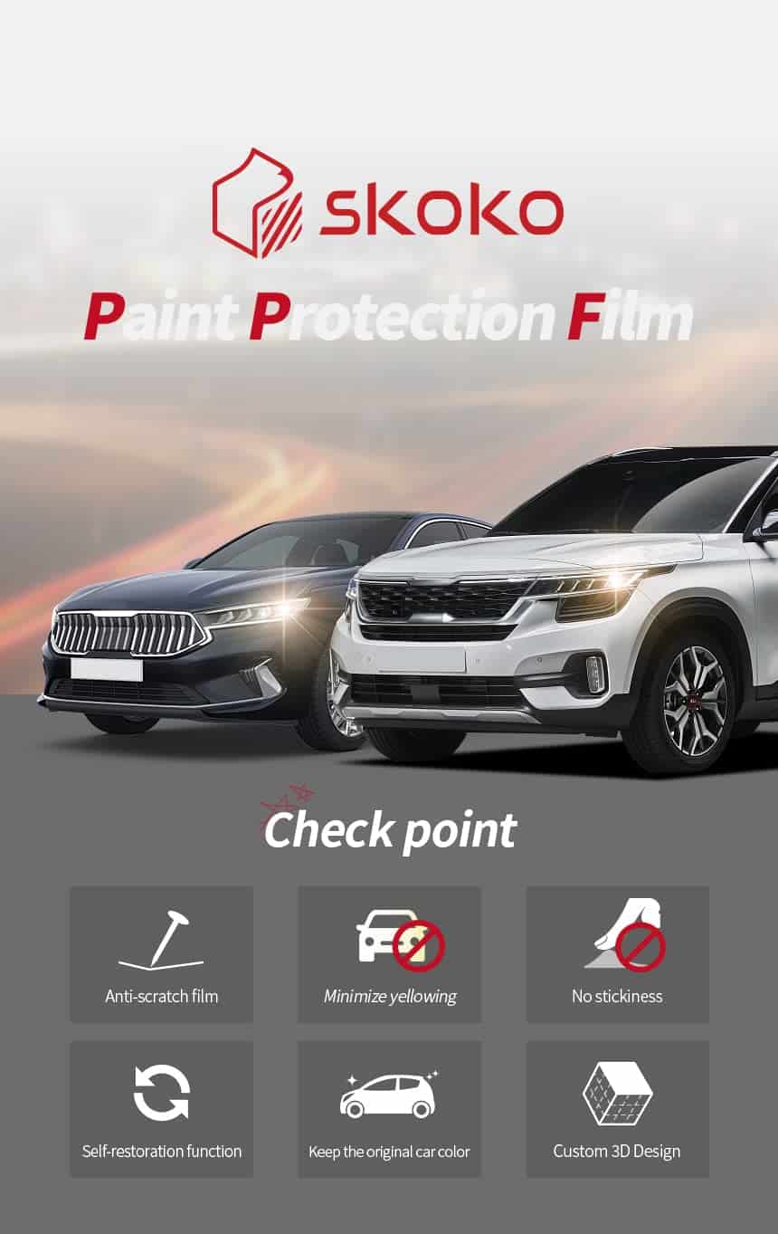 skoko (1Set) Película de Protección de Pintura del Capó - Imagen 5