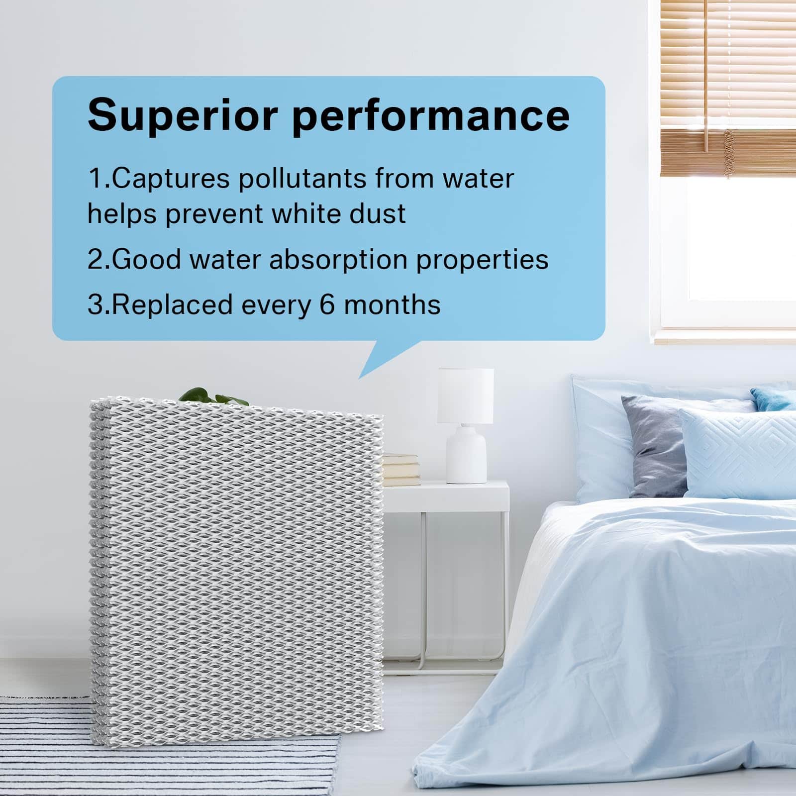 Filtro de Humidificador Sxkxm 10 Panel de Agua Compatible - Imagen 5