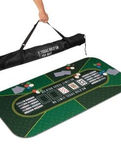 Tapete profesional de póker GAMBLUXE 47"x23" / 70"x35" para