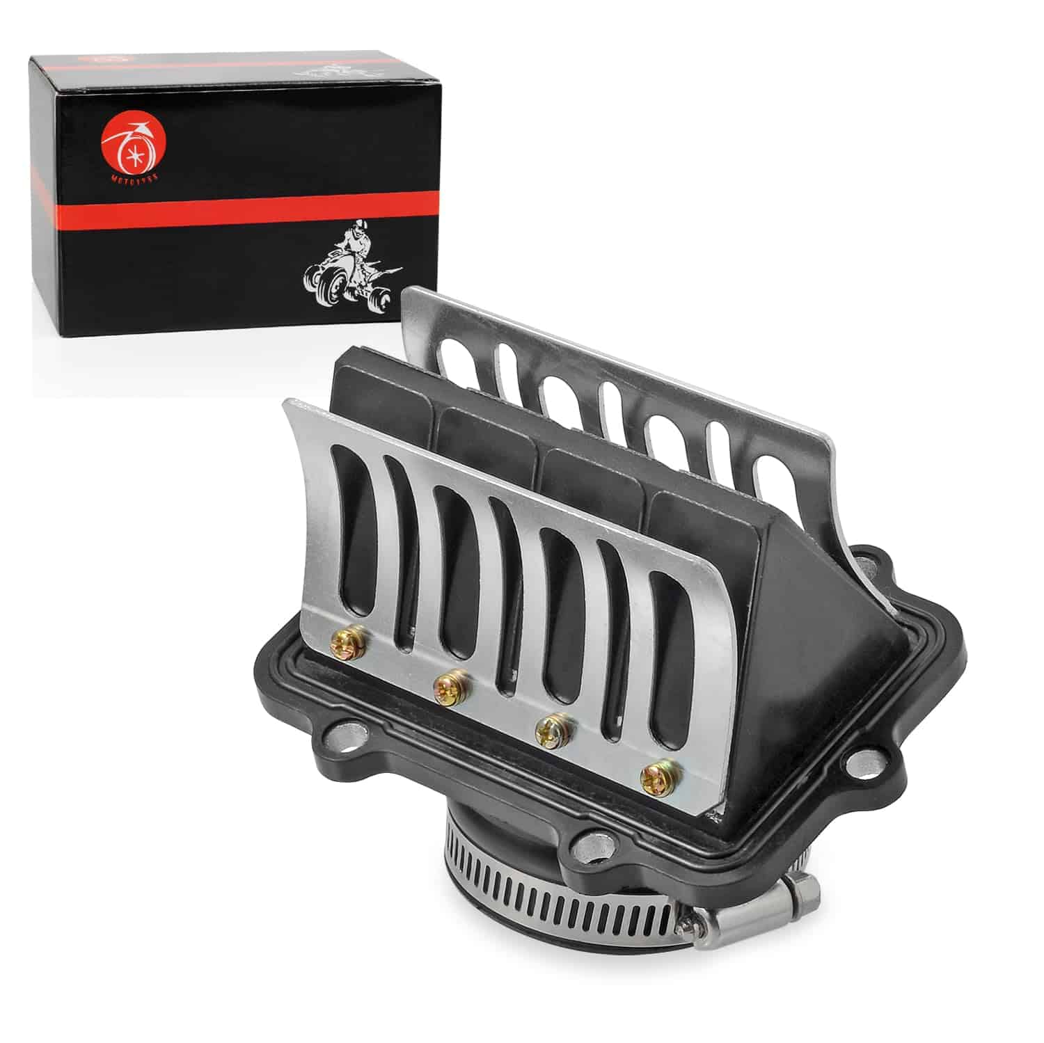 Admisión de Brida de Carburador & Válvula de Láminas para - Imagen 6