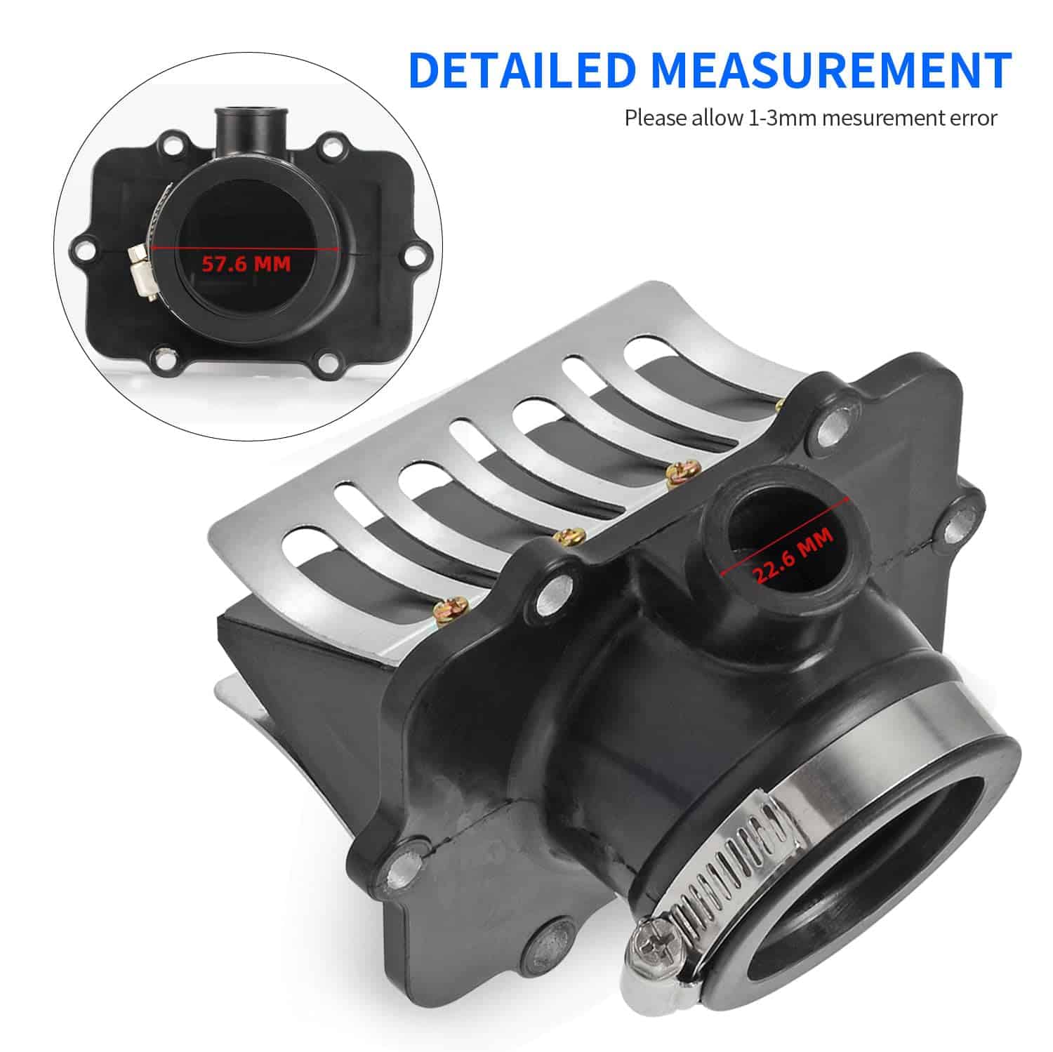Admisión de Brida de Carburador & Válvula de Láminas para - Imagen 7