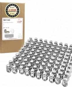 100 piezas de Tuercas Cromadas de Llanta bulbo Cónico