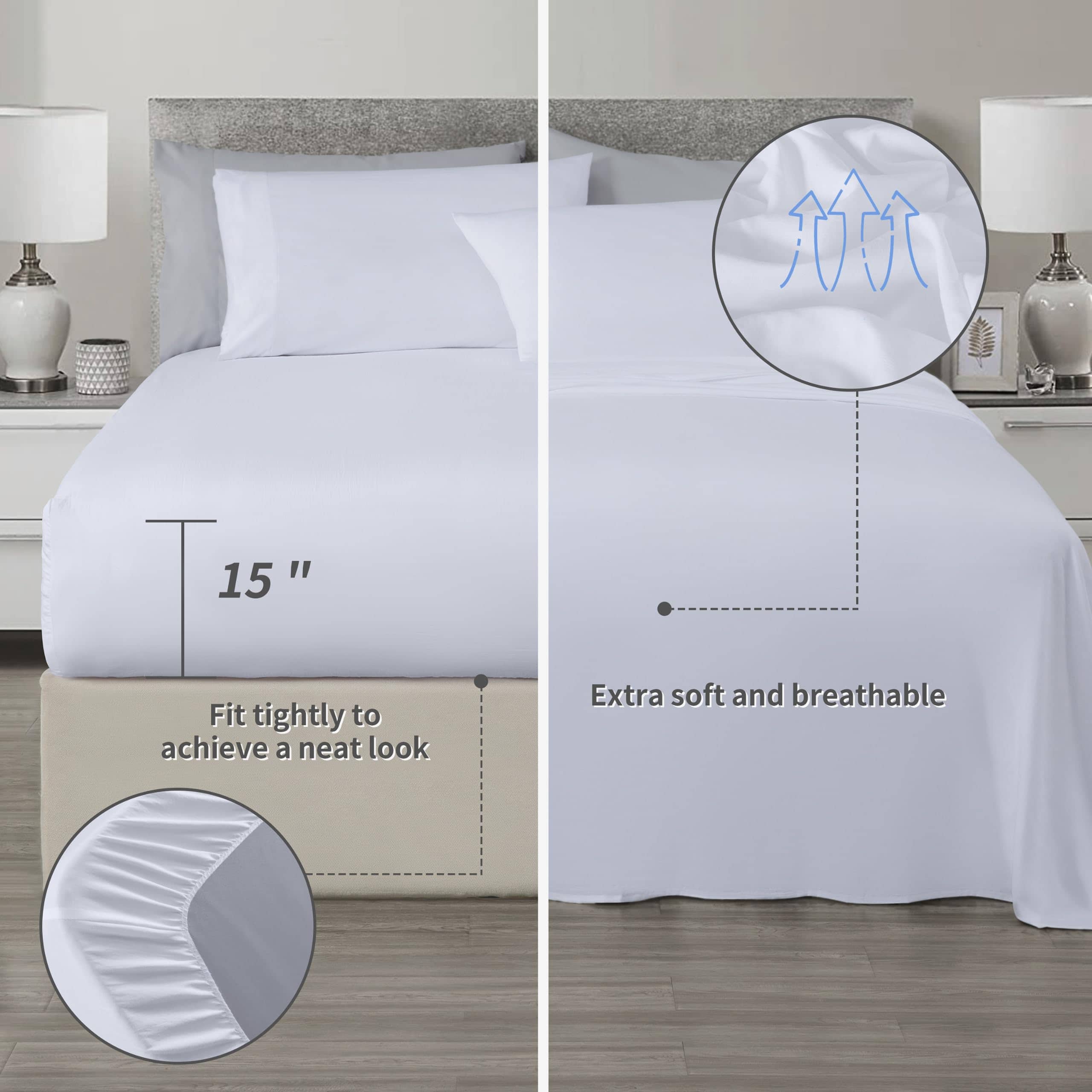 Chezmoi Collection Briar Juego de Cama en una Bolsa de 7 - Imagen 5