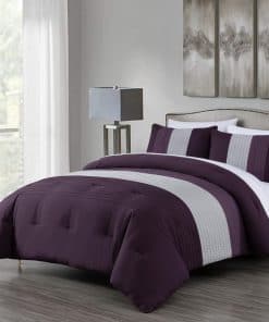 Chezmoi Collection Briar 7-Pieza Juego de Edredón para Cama