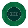 nuveti Mat de Poker Redondo de 24/31/47/55 pulgadas para