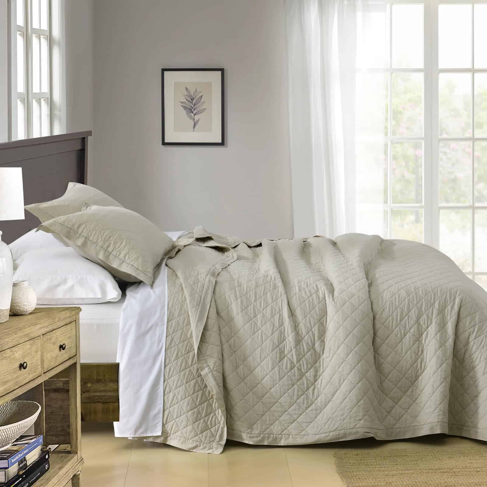 Juego de Edredón SahSahCasa Tamaño Queen, 100% Algodón