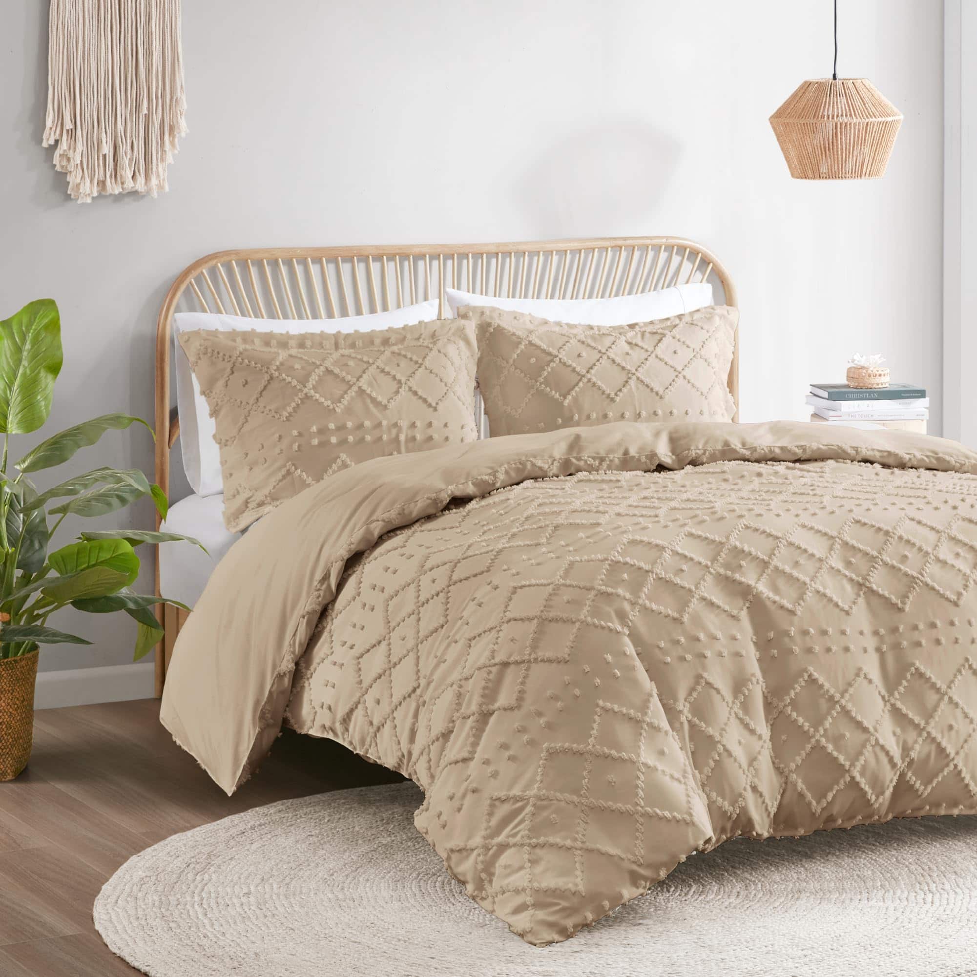 Cobertor de Edredón Turquesa Codi Tufted Tamaño Twin, Suave