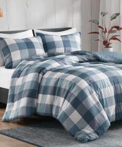 Juego de edredón Hyde Lane Plaid Full/Queen, Ropa de cama