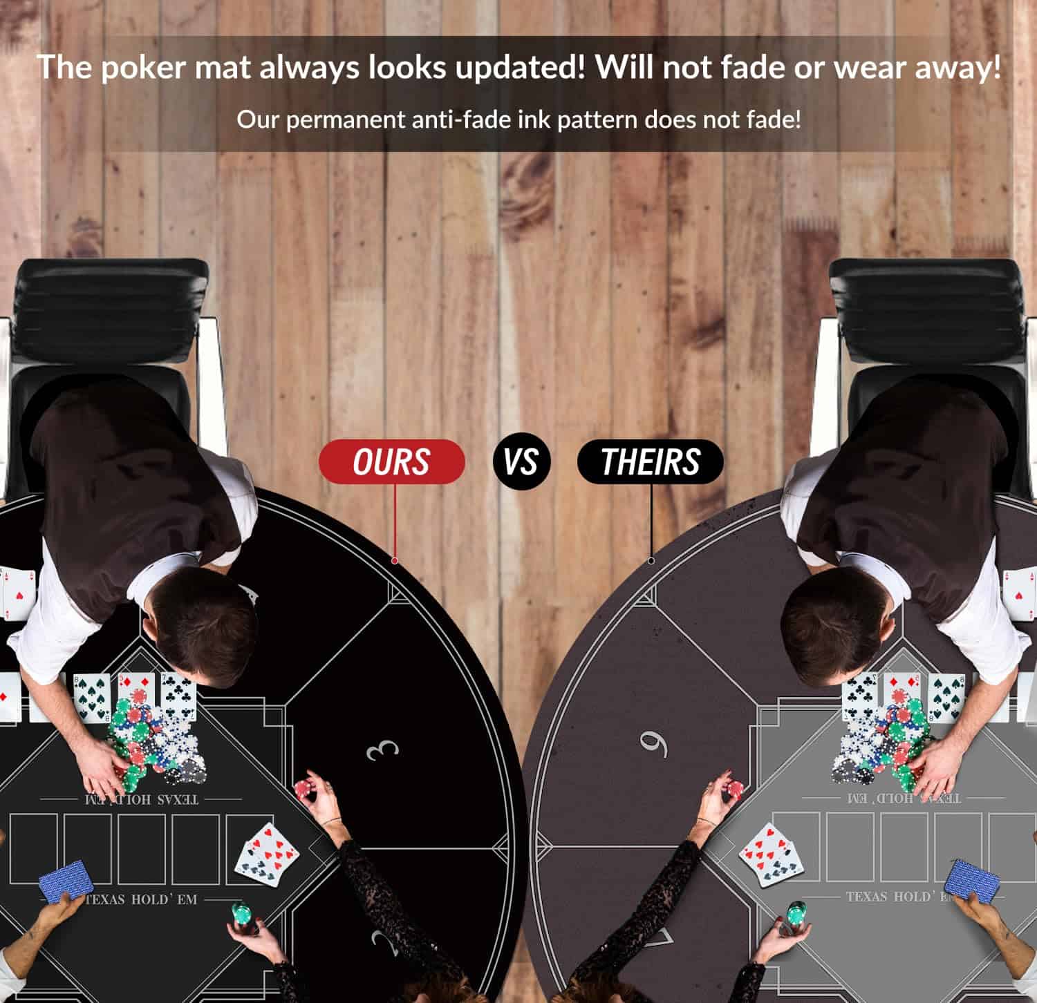 Tapete de Póker Redondo nuveti de 24/31/47/55 -k, Casino - Imagen 7