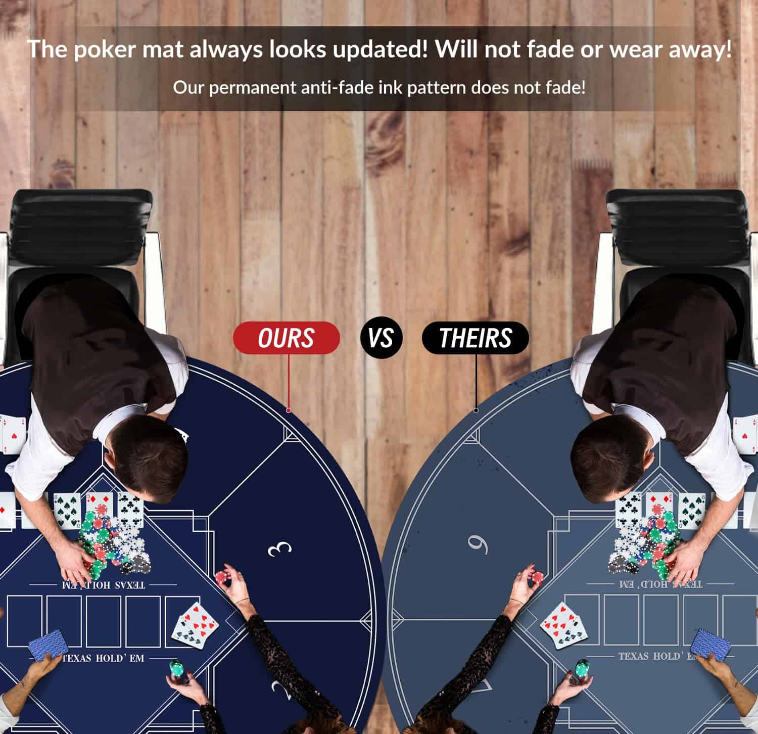 Tapete de Póker Redondo nuveti de 24/31/47/55 -k, Casino - Imagen 7