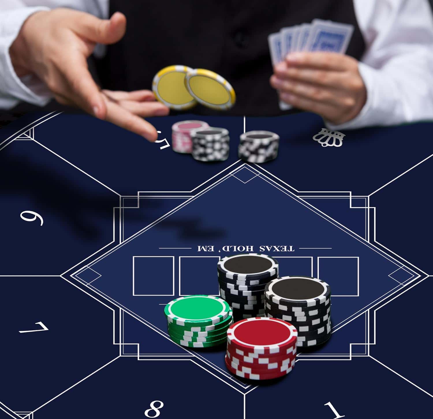 Tapete de Póker Redondo nuveti de 24/31/47/55 -k, Casino - Imagen 8