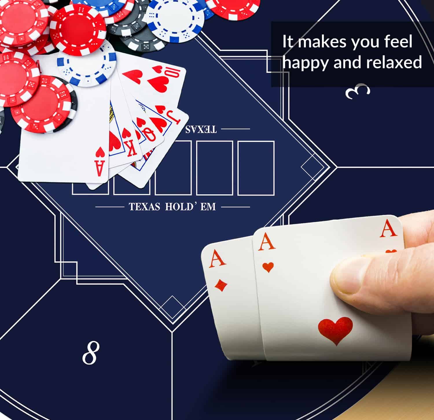 Tapete de Póker Redondo nuveti de 24/31/47/55 -k, Casino - Imagen 6