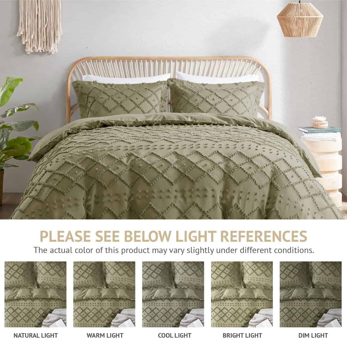 Codi Twyla Funda de Edredón Verde Oliva Tamaño - Imagen 7