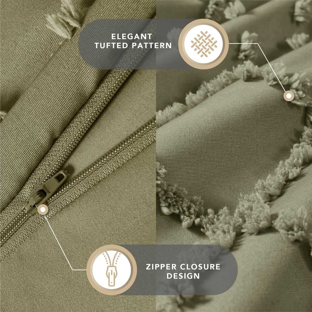 Codi Twyla Funda de Edredón Verde Oliva Tamaño - Imagen 5