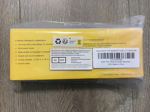 Armonica Cromática EAST TOP ET12 en clave de Do para - Imagen 9