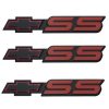 Conjunto de 3 Emblemas SS con Chevy Bowtie para Puerta