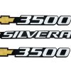 3 Pcs Bowti Silverado 3500 Emblemas de Puerta 3D Insignias