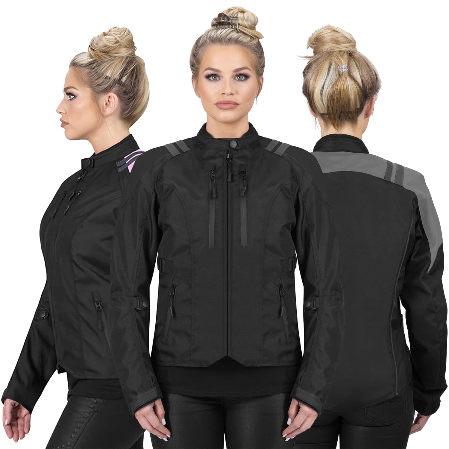 Chaqueta de moto Nomad para Mujer, Chaqueta de -Negro