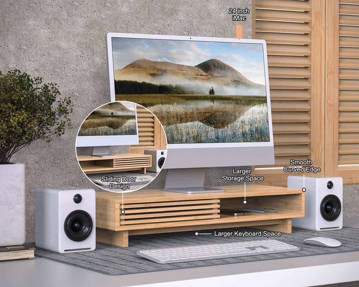 Soporte de monitor WELL WENG, Estante de Escritorio de - Imagen 4