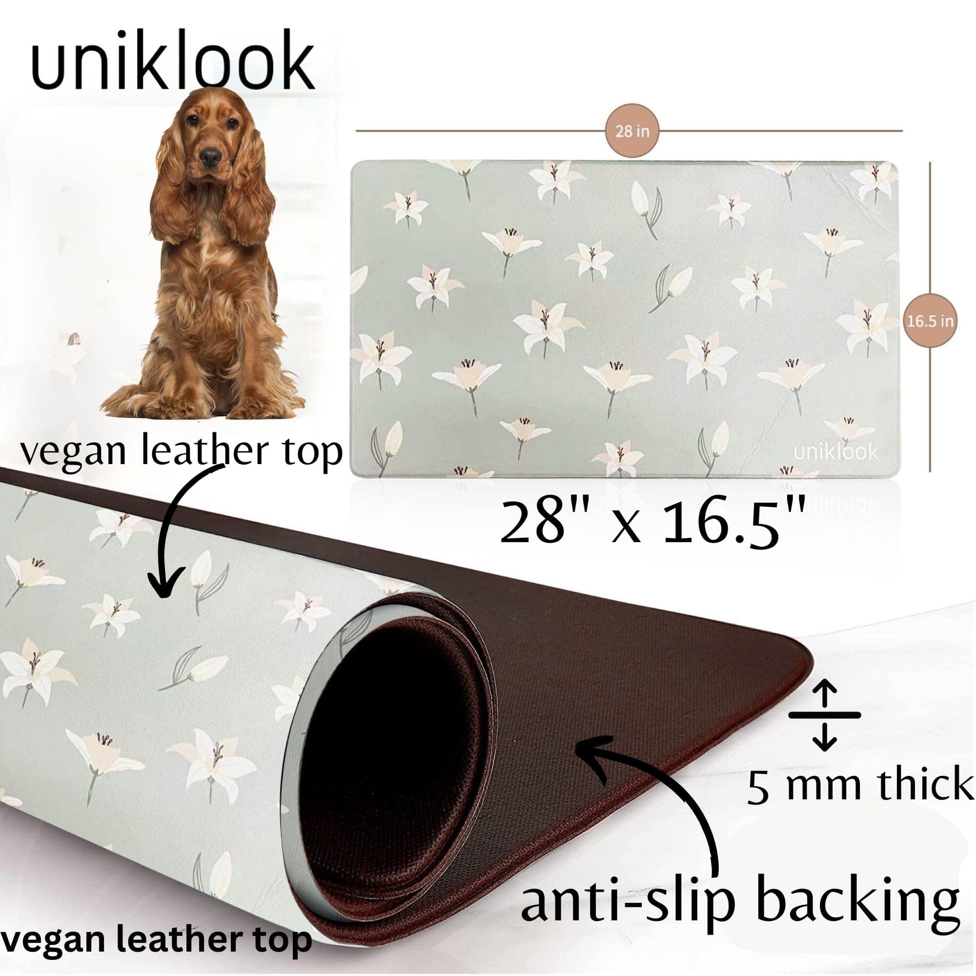 Tapete para mascotas, tapete para tazón de perro, tapete - Imagen 7