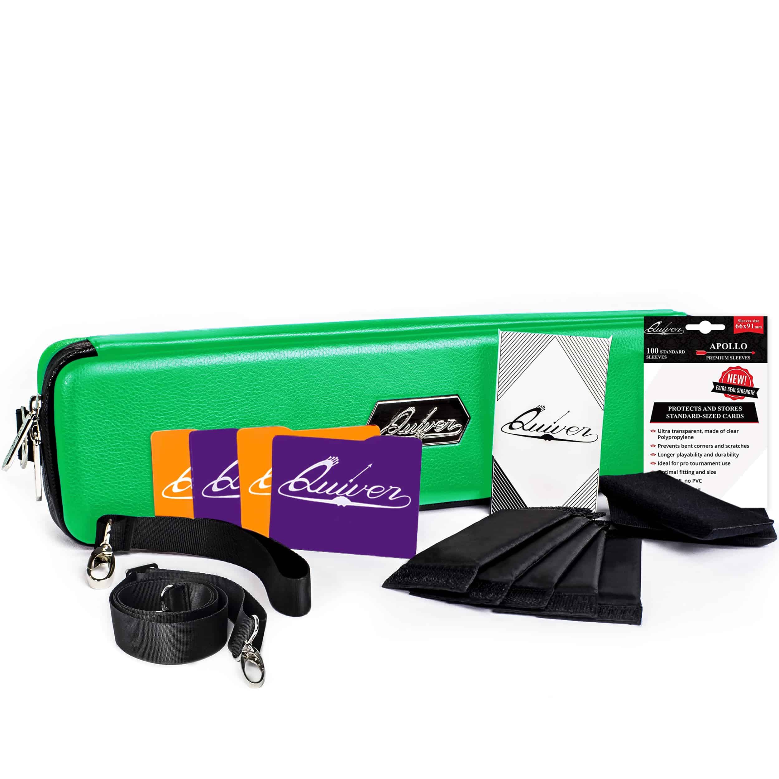 Estuche de Tarjetas Verdes de Quiver Time, Perfecto para