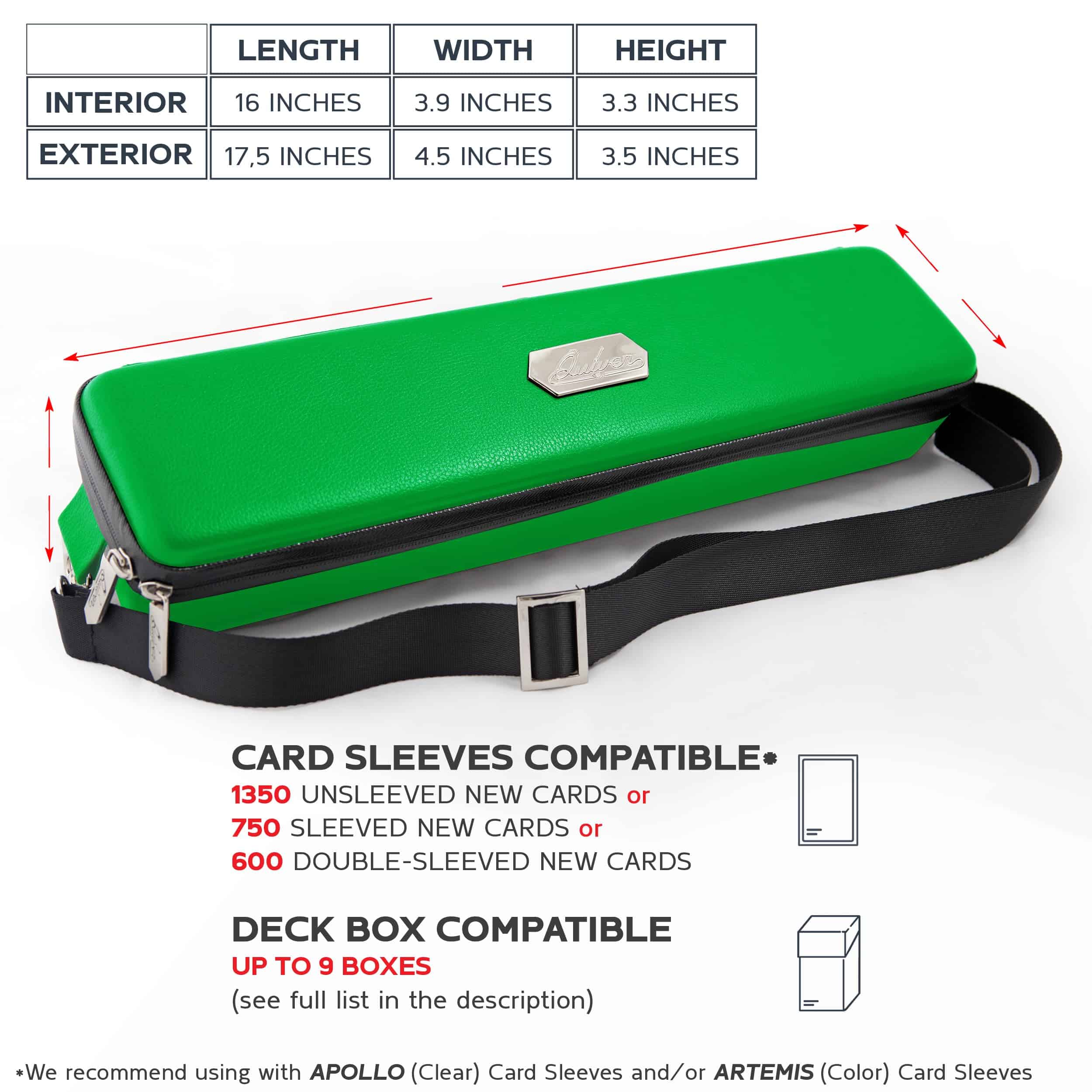 Estuche de Tarjetas Verdes de Quiver Time, Perfecto para - Imagen 6