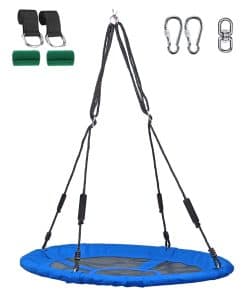 Columpio y Giro Azul de 40 Pulgadas Redondo 1000D Columpio