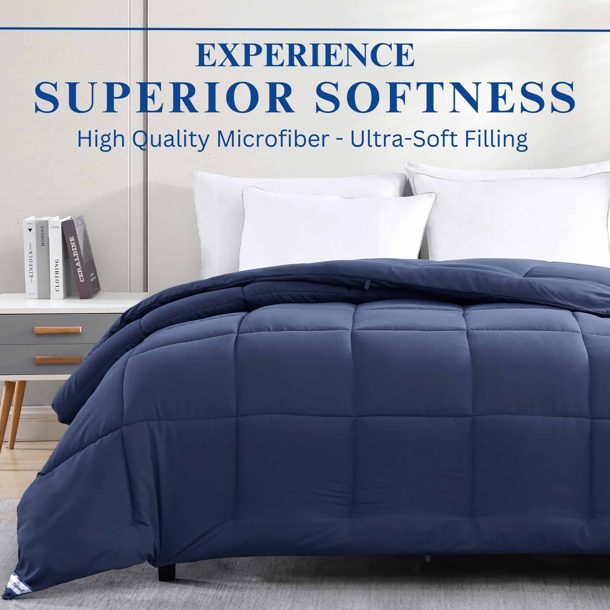 Edredón Queen Casa Platino, Relleno Alternativo Ultra - Imagen 3