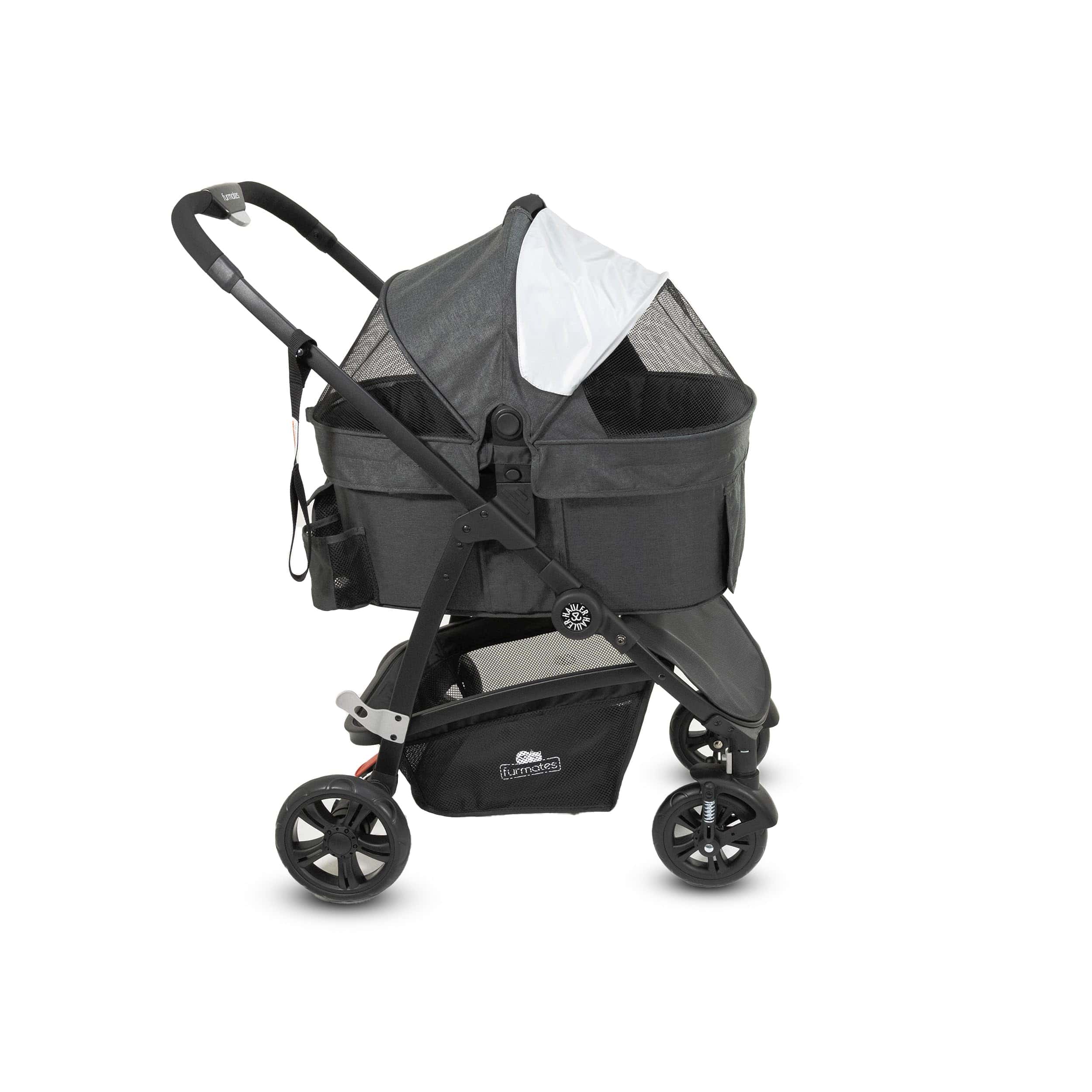 Coche para mascotas, transportador removible y reversible, - Imagen 4