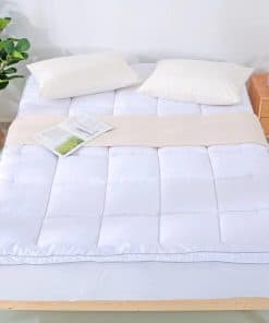 EVOLIVE Microfiber Mattress Topper Mattress Pad Pillow