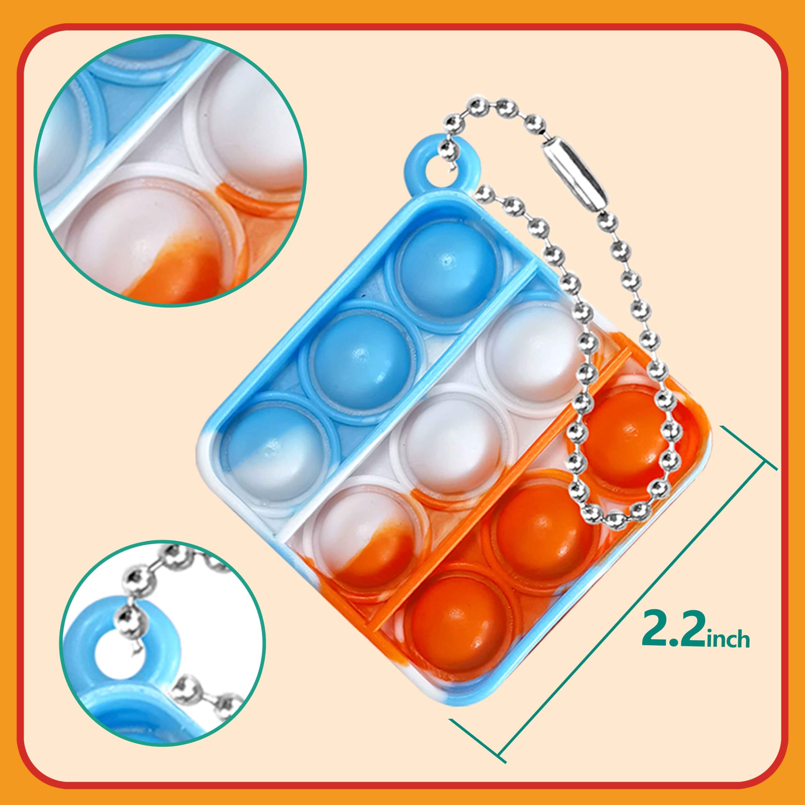 DOPWQAA 200 Pcs Mini Pop Bubble Fidget Toys for Party - Imagen 7