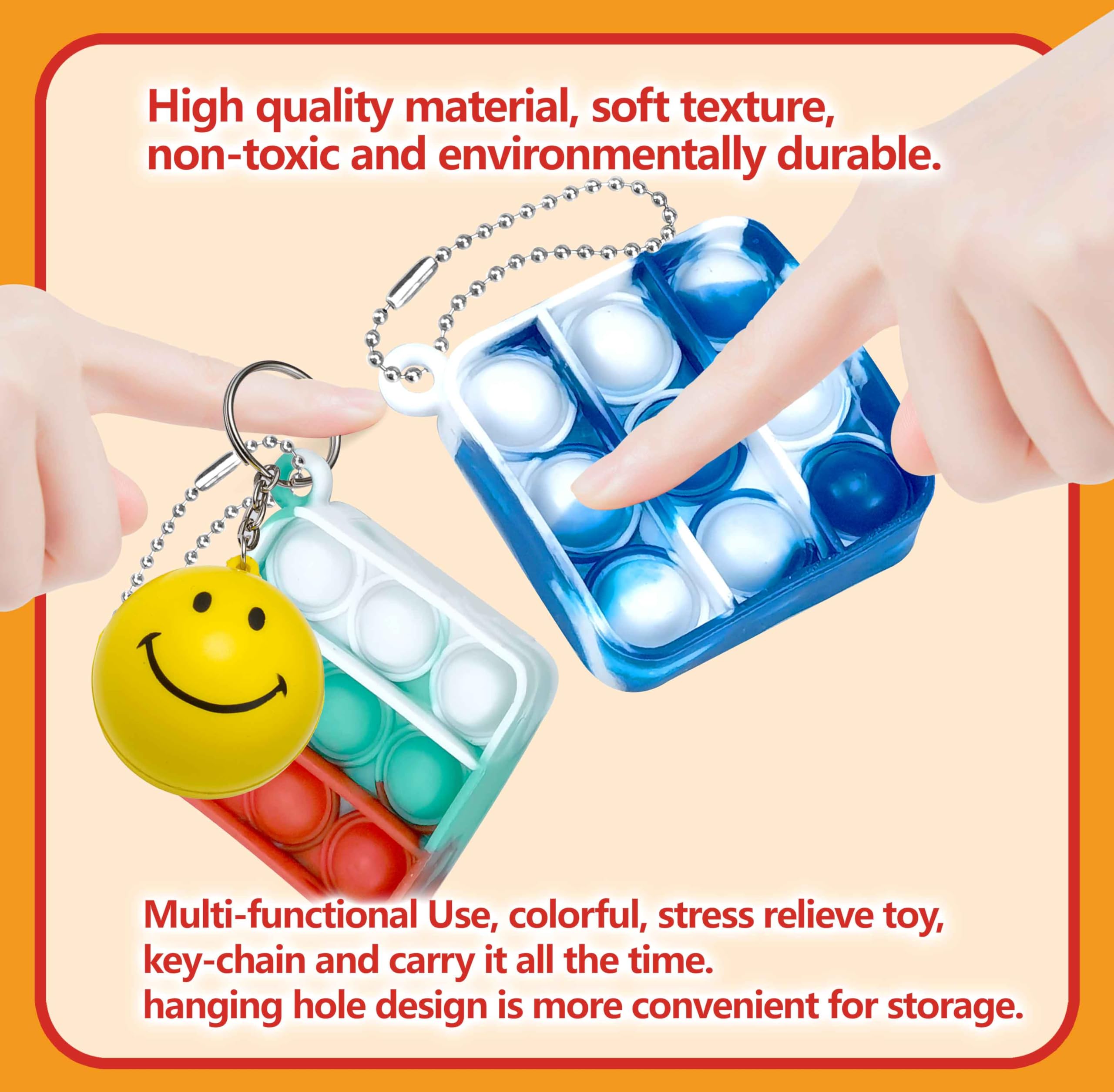 DOPWQAA 200 Pcs Mini Pop Bubble Fidget Toys for Party - Imagen 8