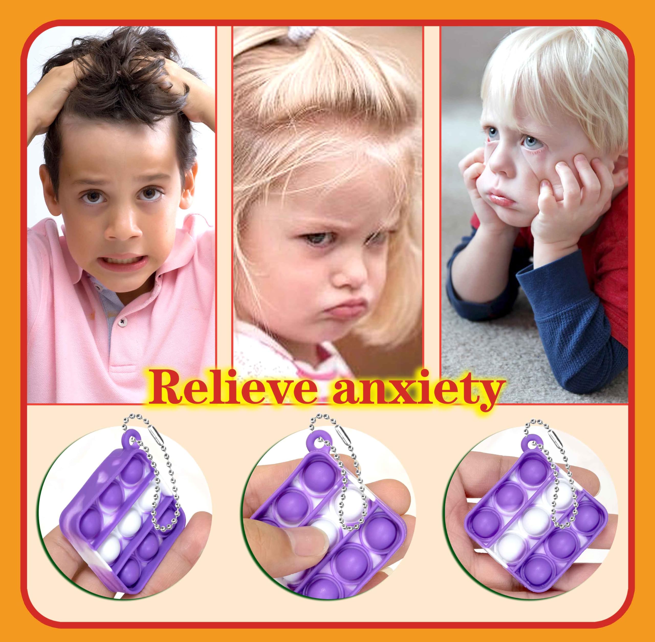 DOPWQAA 200 Pcs Mini Pop Bubble Fidget Toys for Party - Imagen 4