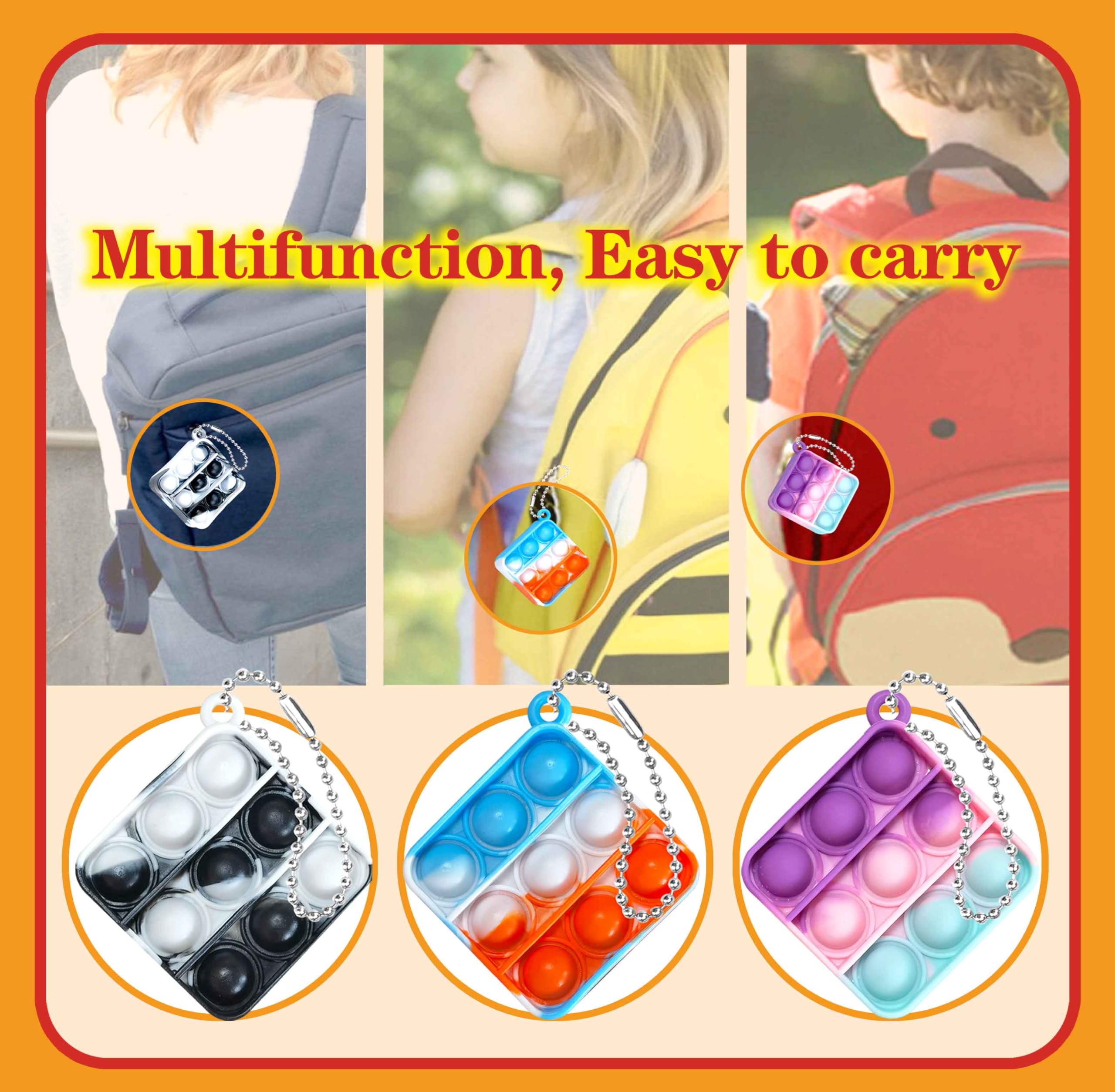 DOPWQAA 200 Pcs Mini Pop Bubble Fidget Toys for Party - Imagen 5