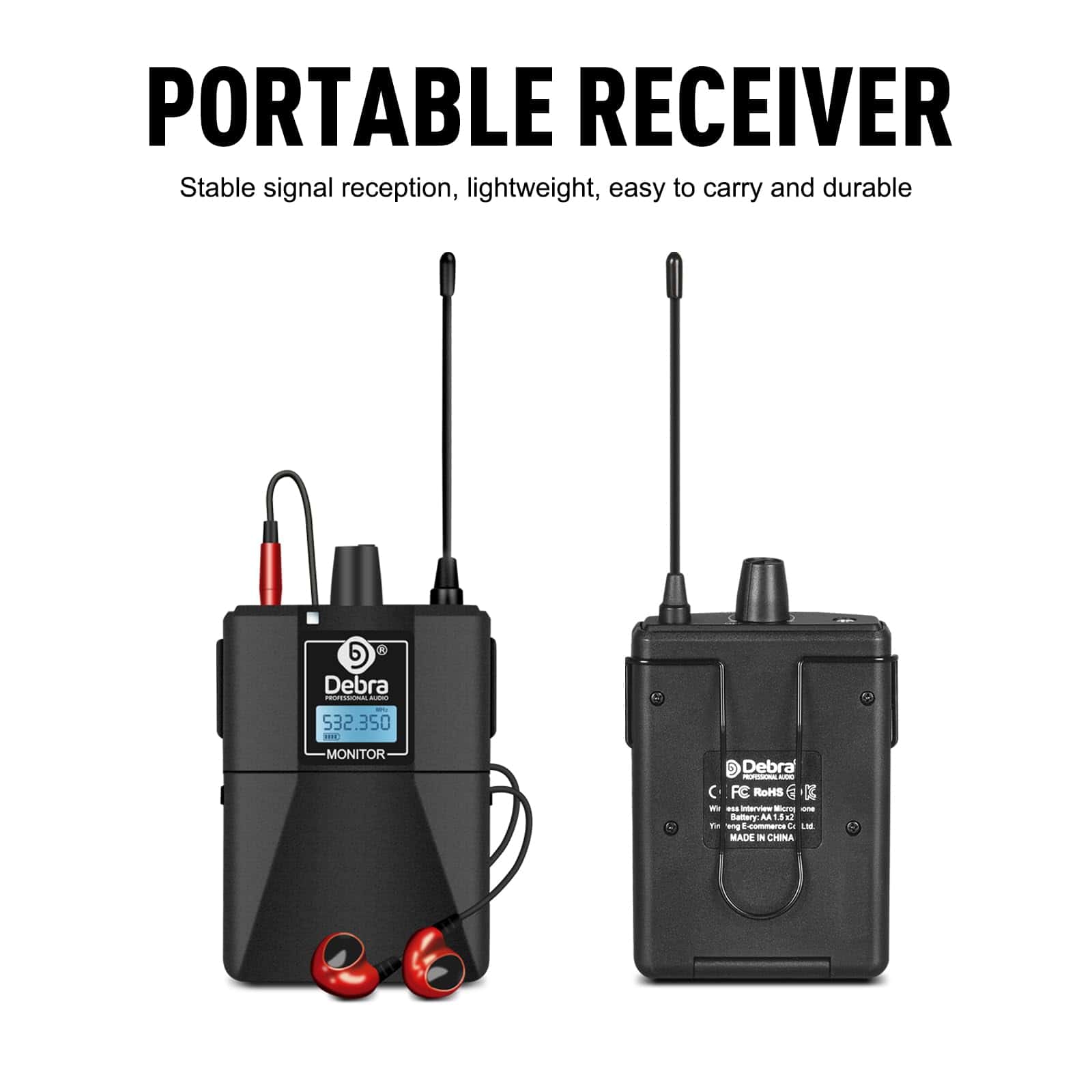 Sistema de Monitor Inalámbrico en Oreja D Debra Audio PRO - Imagen 7