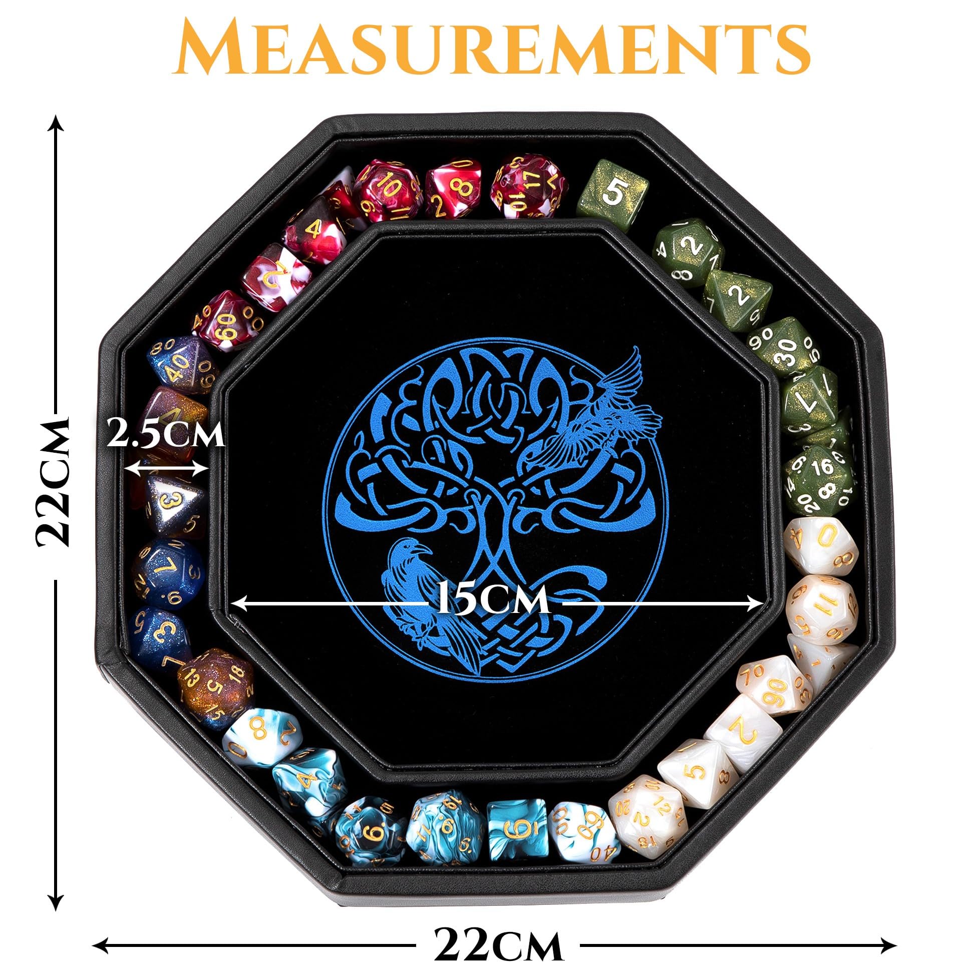 Bandeja de Dados DND - Premium 8 Pulgadas para Dungeons and - Imagen 4